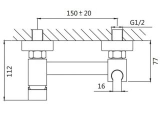 Гигиенический душ со смесителем Shevanik S137 хром